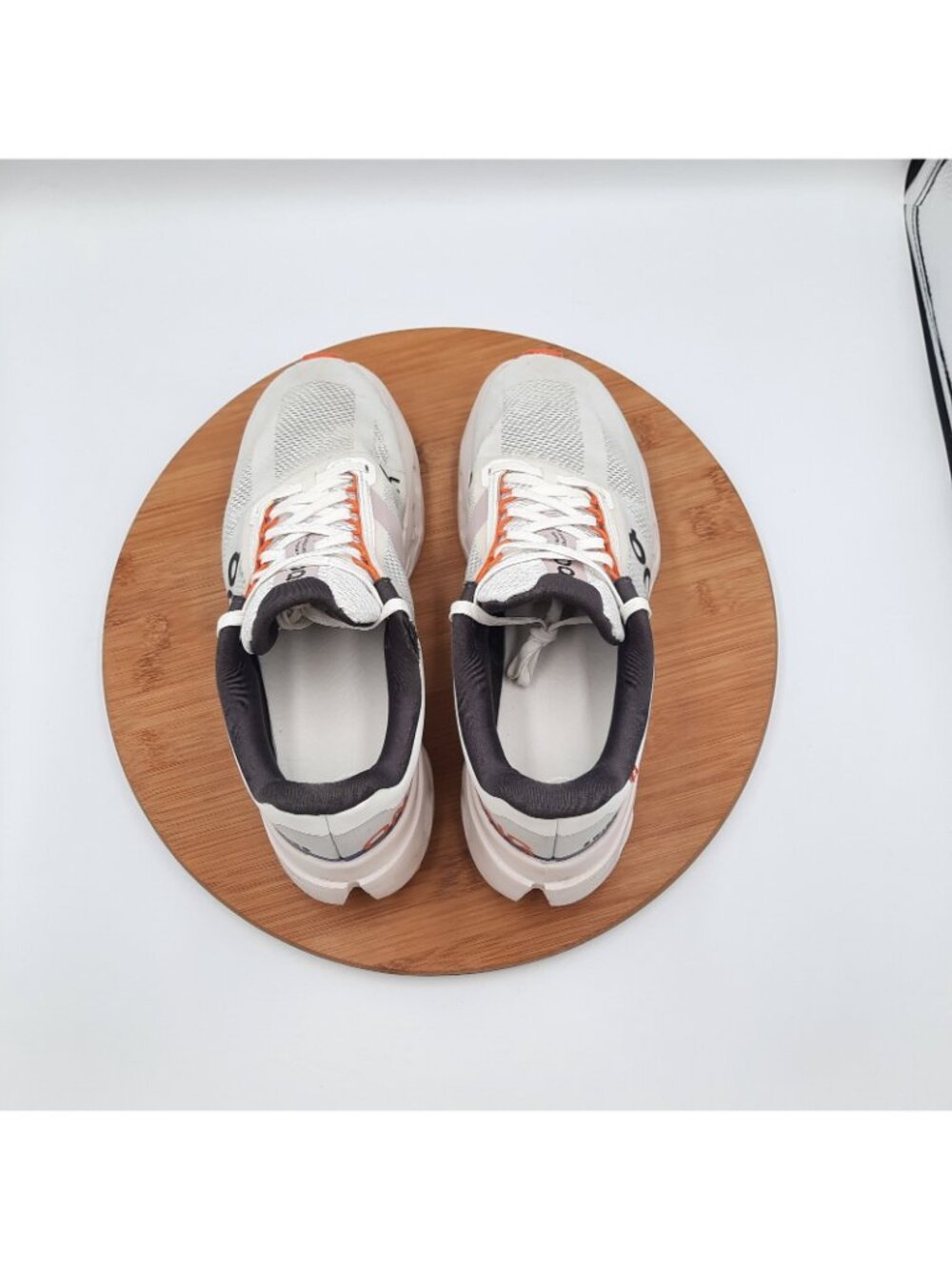 On Cloud Cloudsurfer Next Womens 6.5 Shoes White Flame Athletic Running Sneakers - Picture 10 of 12